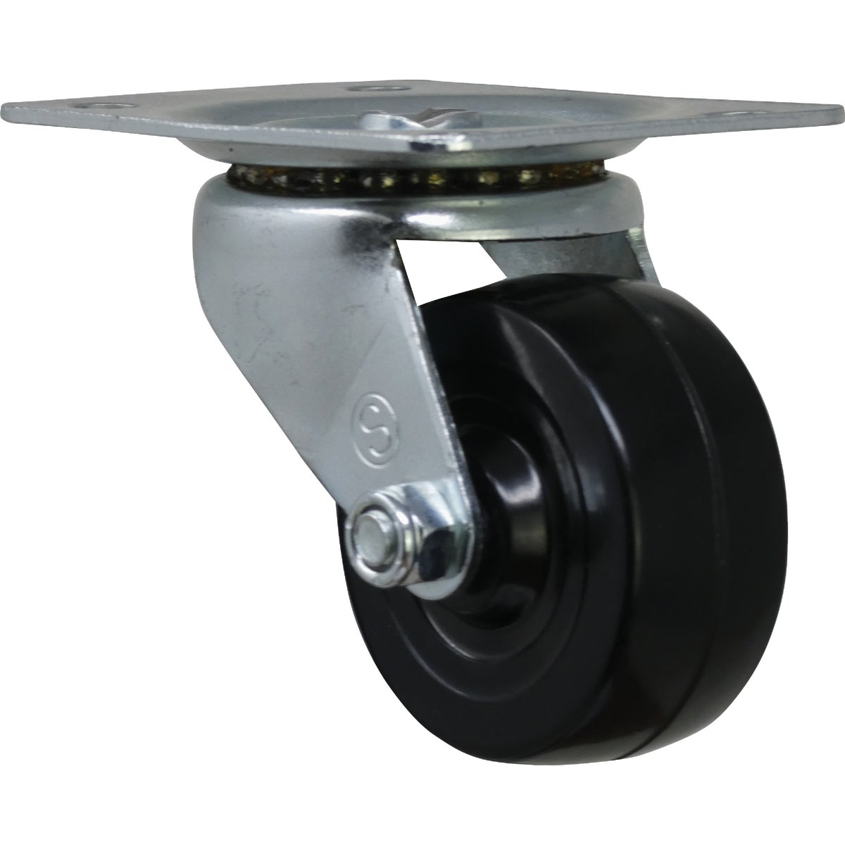 Shepherd Hardware 2 In. General-Duty Soft Rubber Swivel Plate Caster Image 6