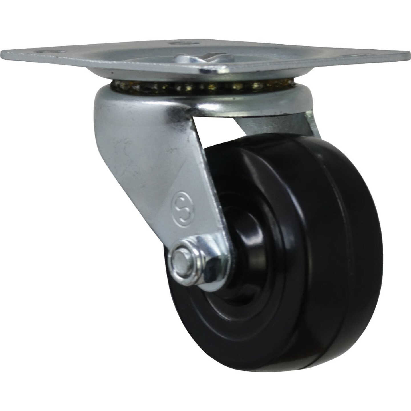 Shepherd Hardware 2 In. General-Duty Soft Rubber Swivel Plate Caster Image 6