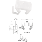 Prime-Line Polyethylene White Track Guide for 9/32 In. X 1-1/8 In. Track (2 Count) Image 1