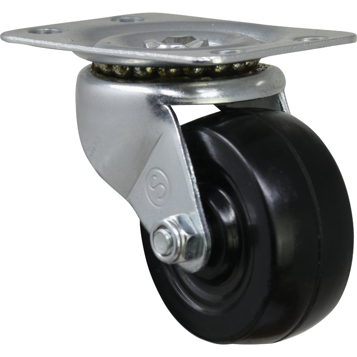 Shepherd Hardware 2-1/2 In. General-Duty Soft Rubber Swivel Plate Caster Image 6