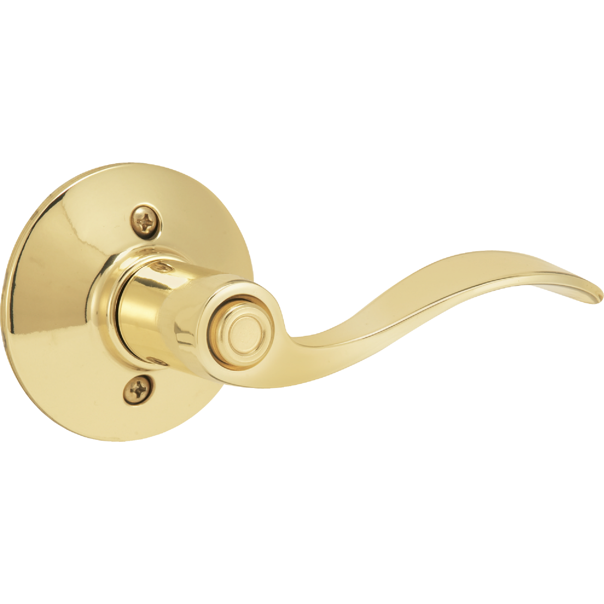 Schlage Accent Bright Brass Privacy Door Lever Image 2