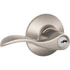 Schlage Accent Satin Nickel Entry Door Lever Image 1