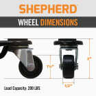 Shepherd Hardware Polyolefin 6 In. Tri-Dolly Caster Image 2