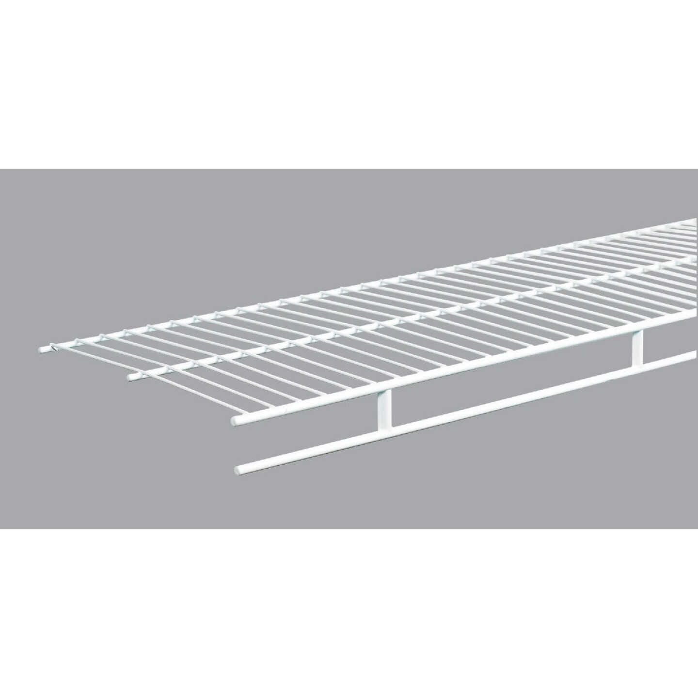 ClosetMaid 6 Ft. W. x 12 In. D. Ventilated Wire Shelf & Rod, White Image 1