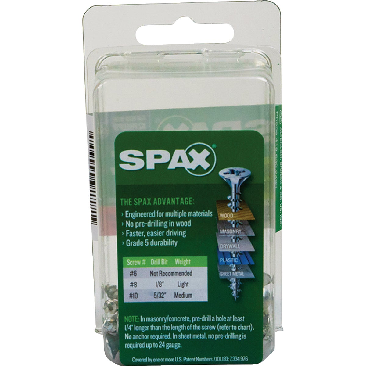 SPAX #8 x 1 In. Unidrive (Combo Drive) Flat Head Zinc (Interior) Multi-Purpose Construction Screw (30-Count) Image 5