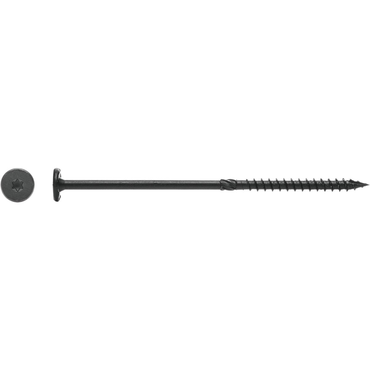Big Timber #15 x 5 In. Wafer Head Black Wood Screw (25-Count) Image 2