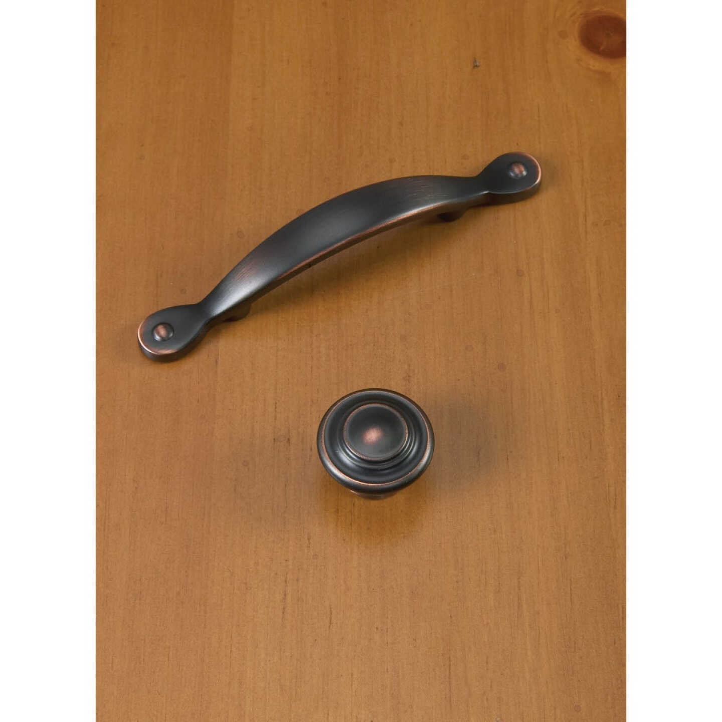 Amerock Inspirations 1.3125 In. Dia. Round Oil-Rubbed Bronze Cabinet Knob Image 2