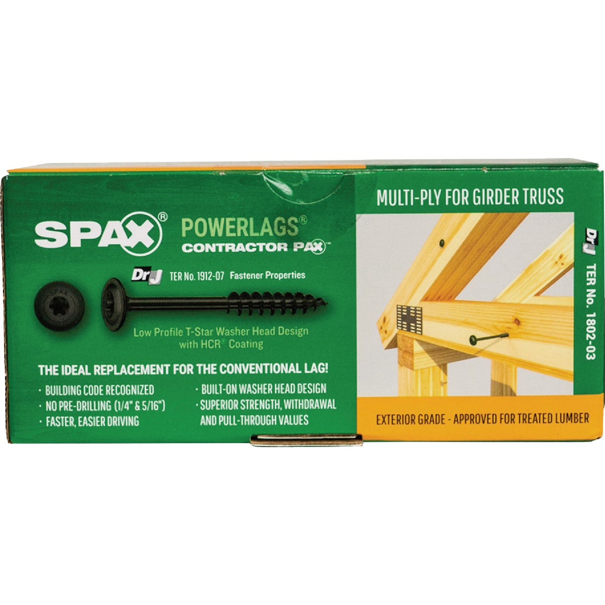 SPAX PowerLags 5/16 In. x 6 In. T40 Washer Head HCR (Exterior Rated) Lag Screw (50-Count) Image 5