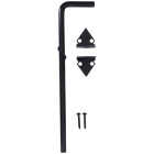National Hardware 12 In. L. x 1/2 In. Dia. Black Steel Cane Bolt Image 3