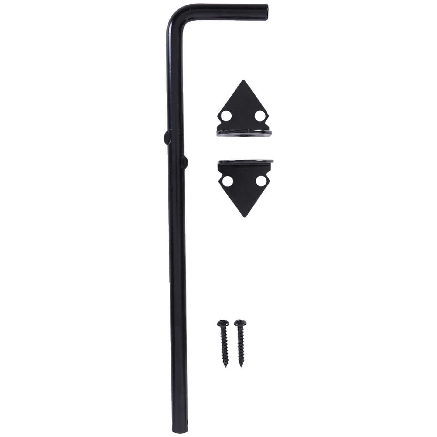 National Hardware 12 In. L. x 1/2 In. Dia. Black Steel Cane Bolt Image 3