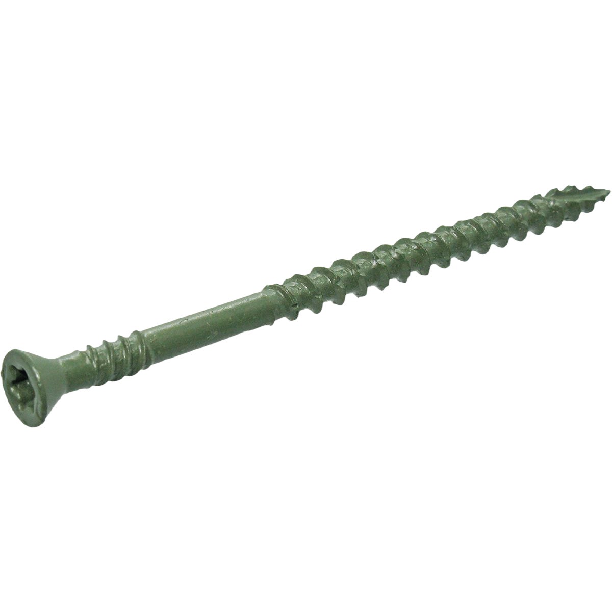 Grip-Rite 3 In. x 8 ga Star Drive Trim Head Coarse Thread Type 17 Point Exterior Coated Green Trim Screw (5 Lb.)