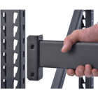 Muscle Rack 77 In. x 24 In. x 72 In. In. 3-Tier Black Steel Welded Rack Image 2
