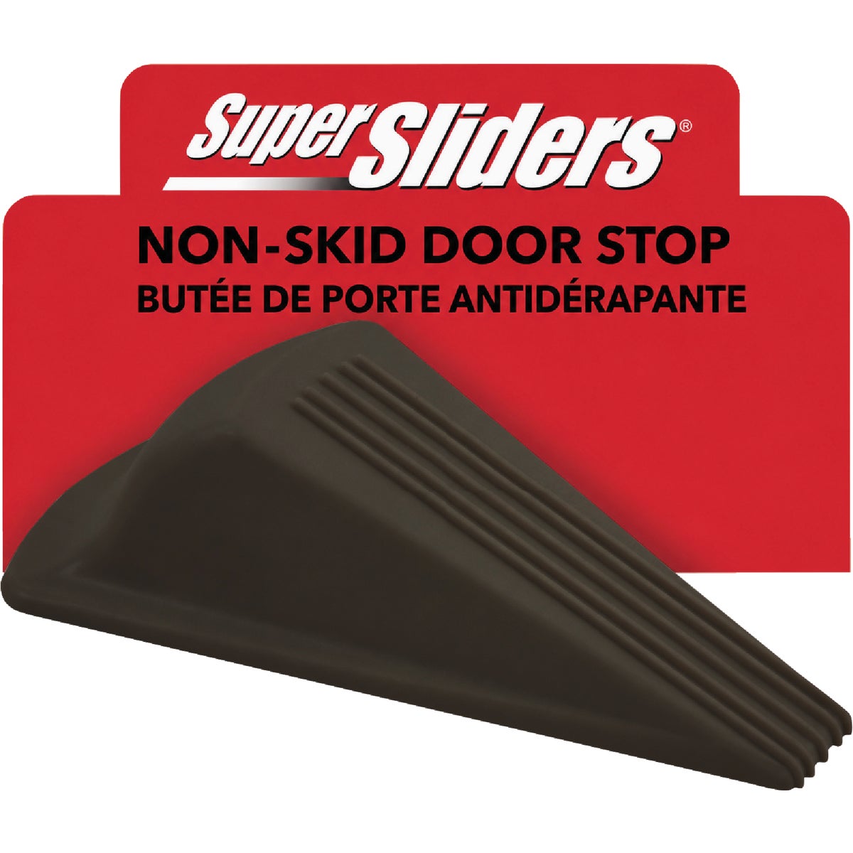 Super Sliders Walnut Heavy Duty Doorstop