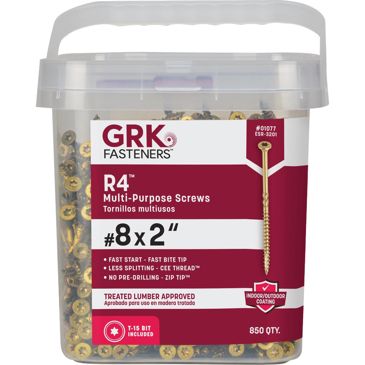 GRK R4 #8 x 2 In. Star Drive Multi-Purpose Wood Screw (850-Count) Image 6