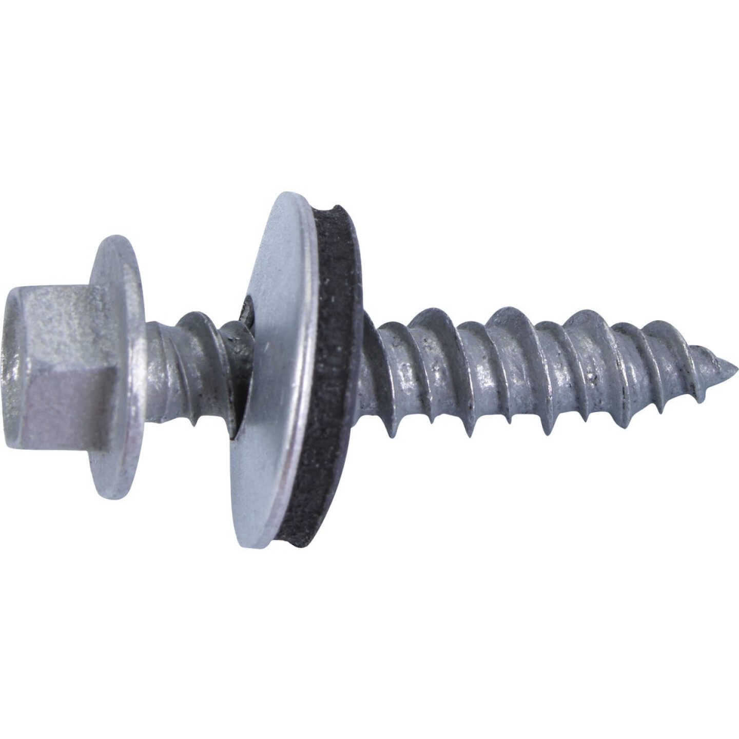 Grip-Rite 1 In. x 10 ga Hex Washer Head Mechanically Galvanized Screw (1 Lb.) Image 1