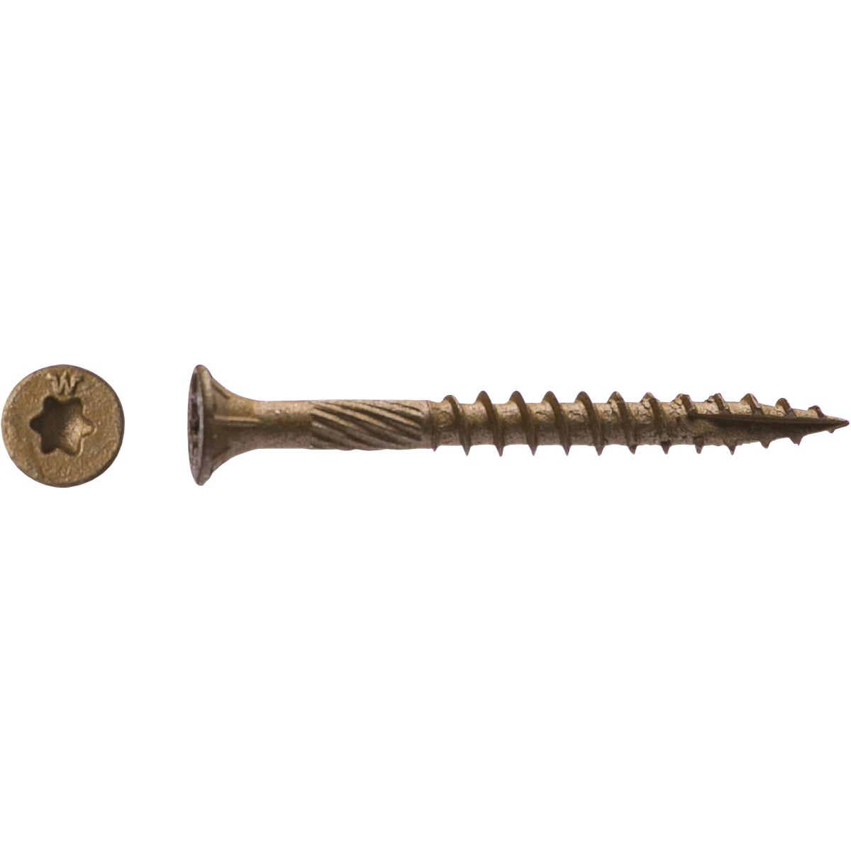 Big Timber #10 x 2-1/2 In. Bronze Star Drive Flat Head Wood Screw (5 Lb.) Image 2