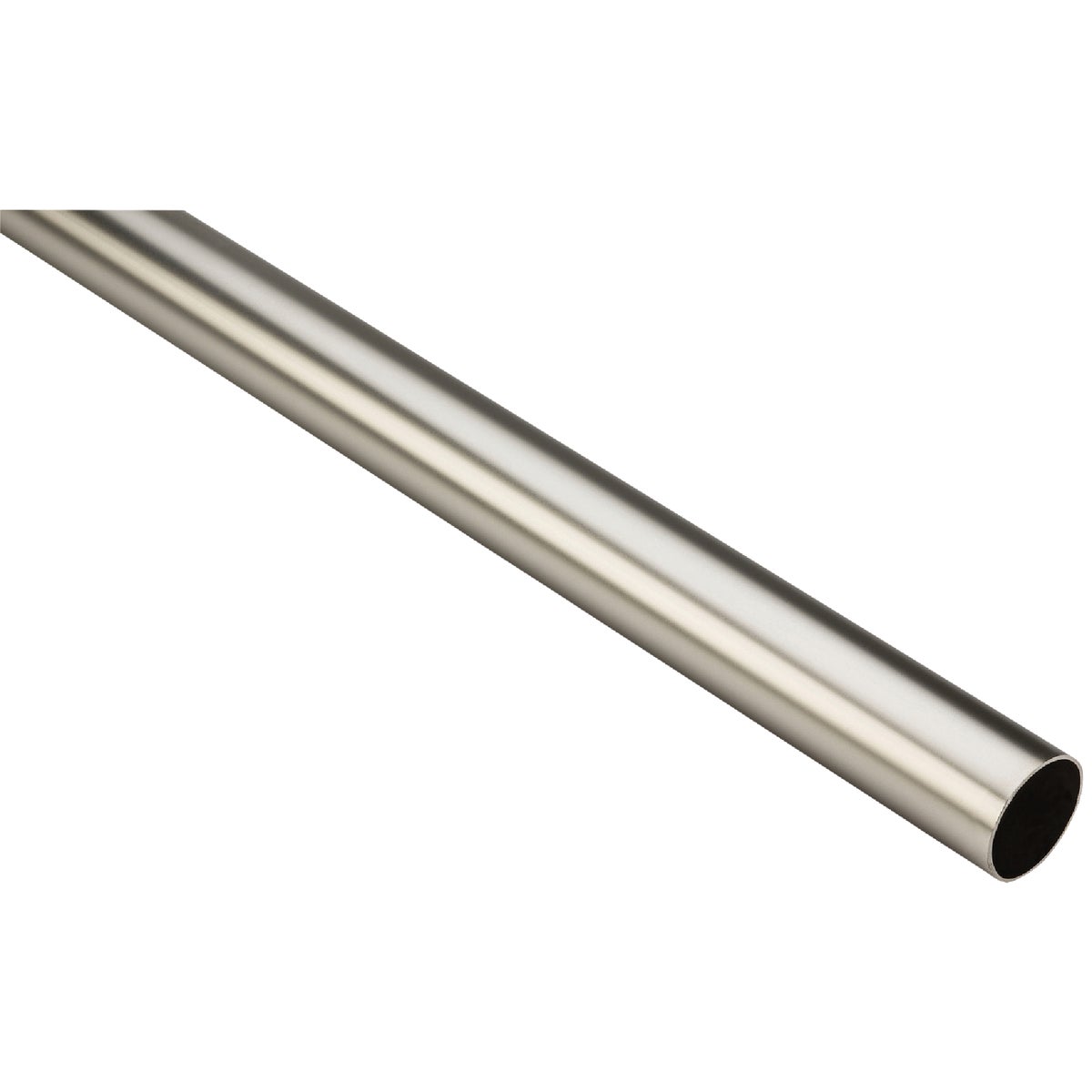 Stanley Home Designs 6 Ft. x 1-5/16 In. Cut-to-Length Closet Rod, Satin Nickel Image 1