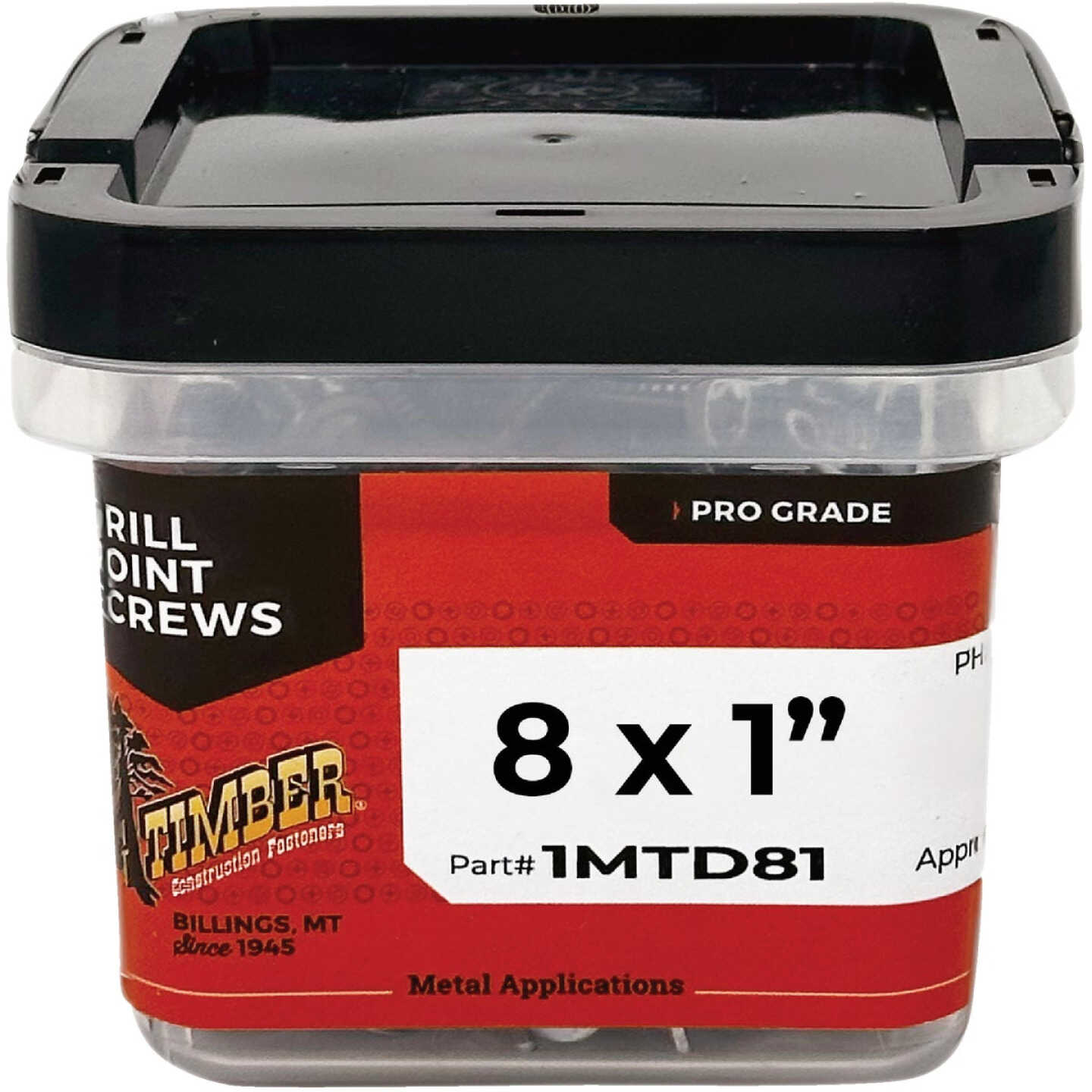 Big Timber #8 x 1 In. Modified Truss Head Drill Point Metal Screw (1 Lb.) Image 1