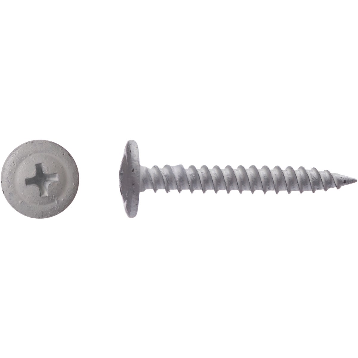 Big Timber #8 x 1-1/4 In. White Modified Truss Head Sharp Point Wood Screw (1 Lb.) Image 2