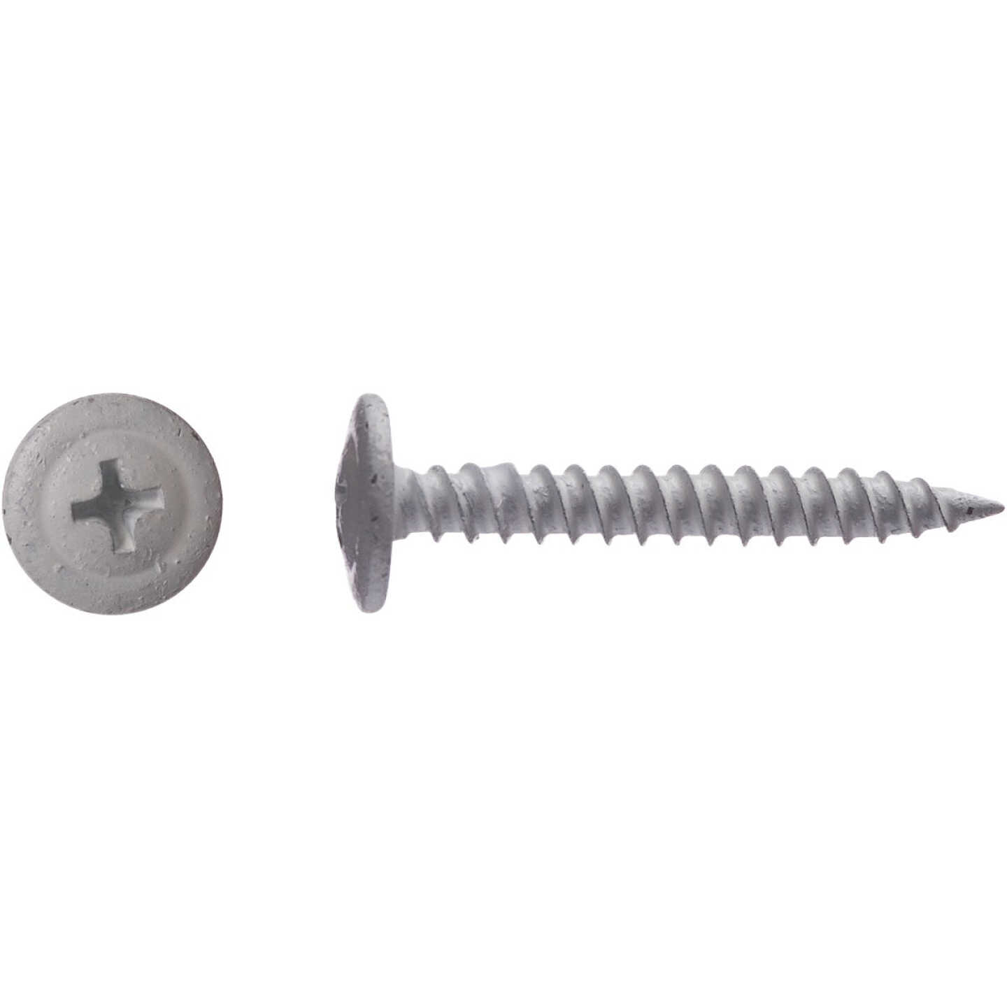Big Timber #8 x 1-1/4 In. White Modified Truss Head Sharp Point Wood Screw (1 Lb.) Image 2