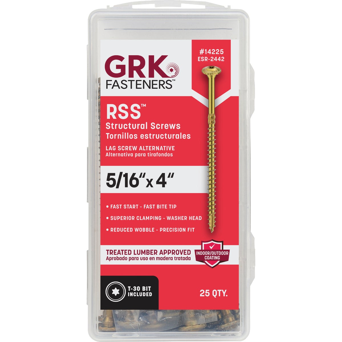 GRK RSS Rugged 5/16 In. x 4 In. Star Drive Washer-Head Structure Screw (25-Count) Image 7