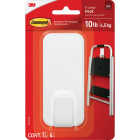 Command Extra Large 10 Lb. Adhesive Hook, White, 1 Hook, 4 Strips Image 1