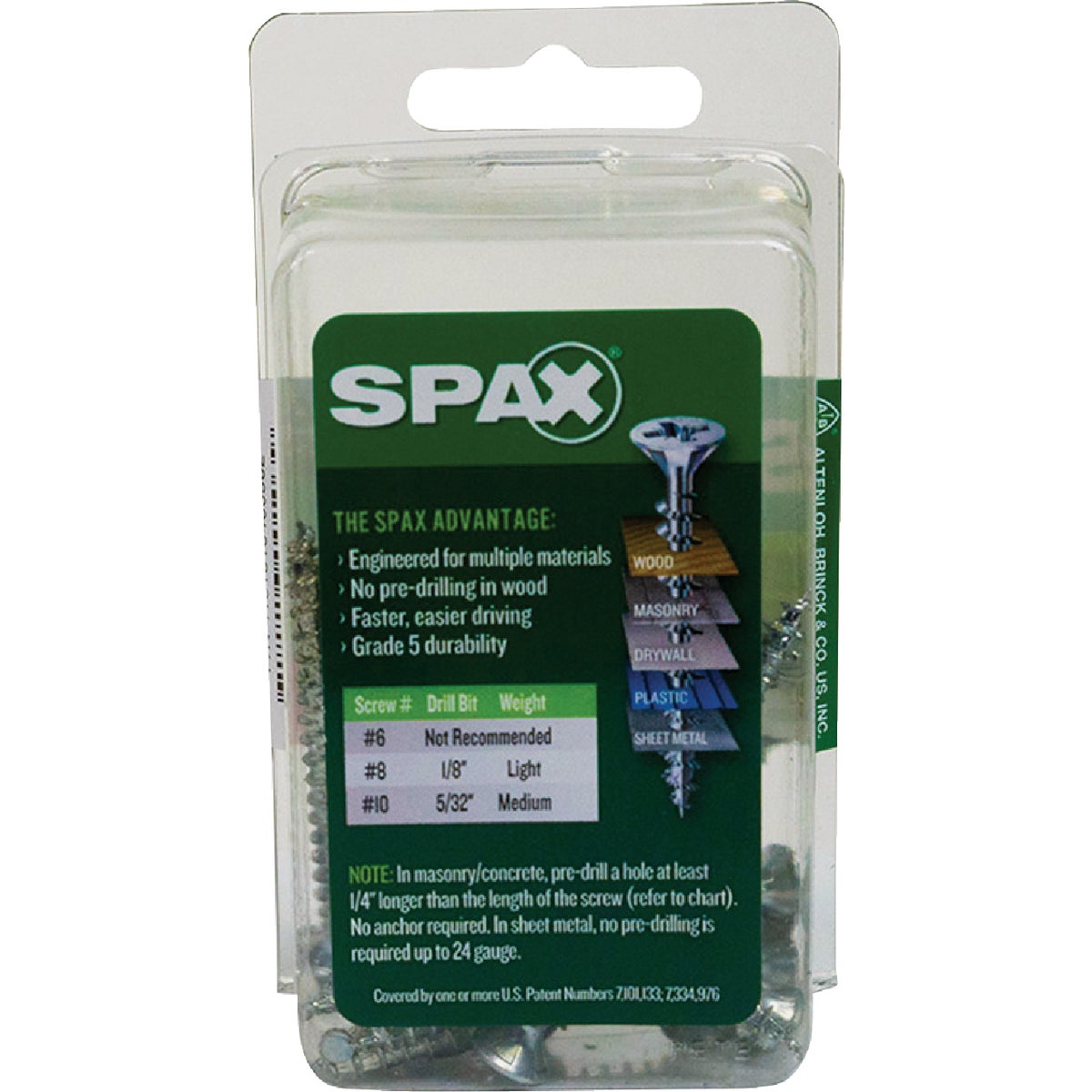SPAX #8 x 2 In. Unidrive (Combo Drive) Flat Head Zinc (Interior) Multi-Purpose Construction Screw (20-Count) Image 5