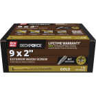 Grip-Rite DeckForce PrimeGuard Nano #9 x 2 In. Star Drive Gold Screw (1 Lb.) Image 1