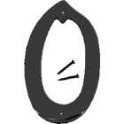 Hy-Ko 4 In. Satin Black Number 0 Image 1