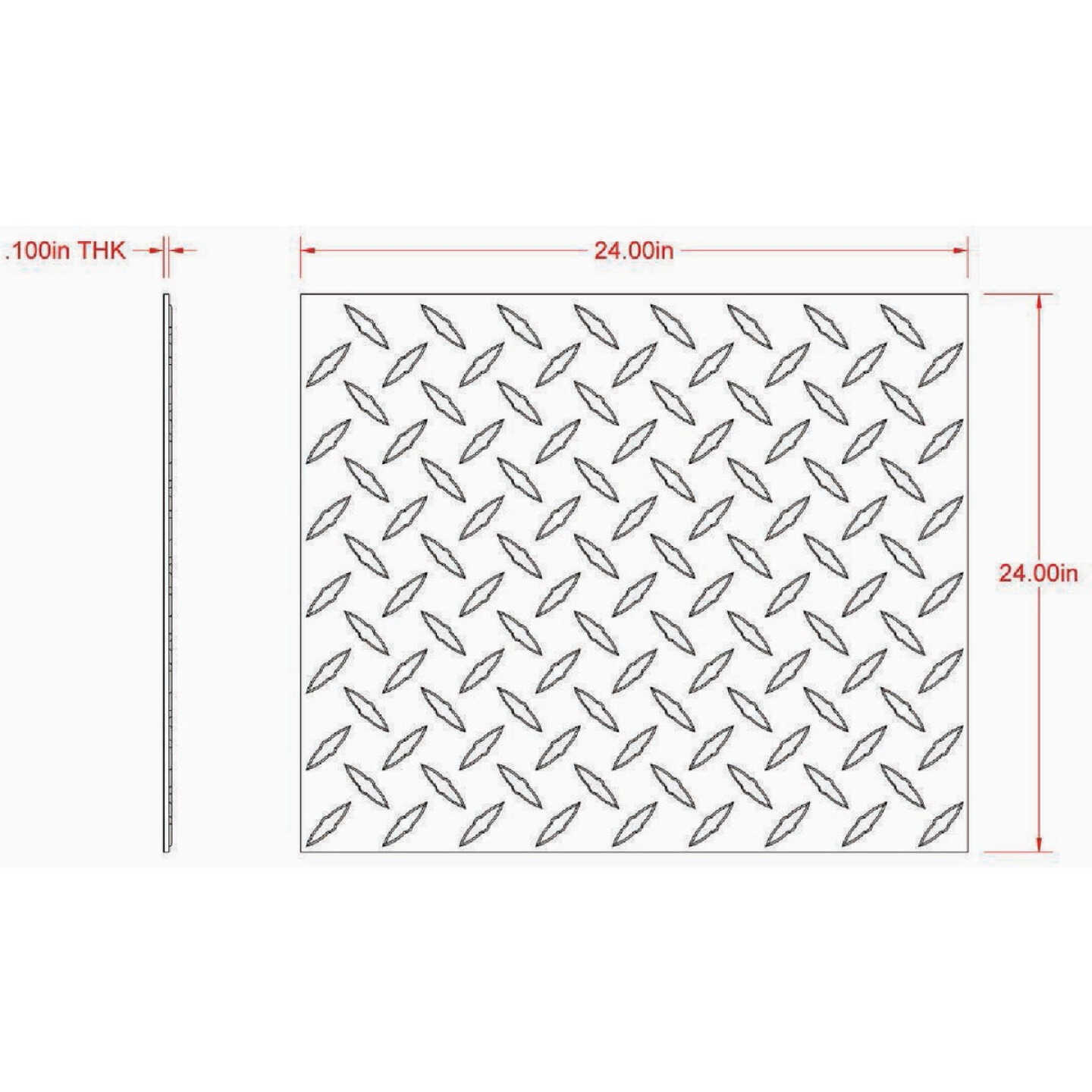 Hillman SteelWorks 0.020 In. x 24 In. x 36 In. Anodized Aluminum Gold Union Jack Decorative Sheet Image 2