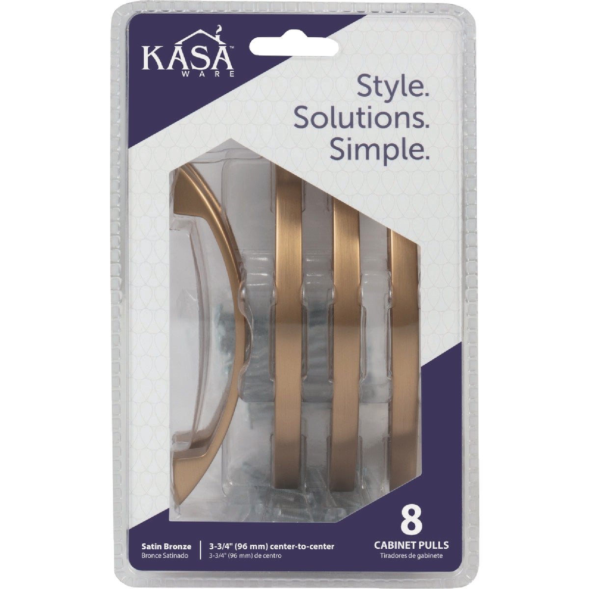  KasaWare 4-7/8 In. Overall Length Satin Bronze Contemporary Pull (8-Pack) Image 2