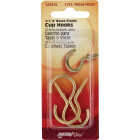 Hillman Anchor Wire 1-1/4 In. Brass Large Cup Hook (3 Count) Image 1