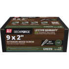 Grip-Rite DeckForce PrimeGuard Nano #9 x 2 In. Star Drive Green Screw (1 Lb.) Image 1