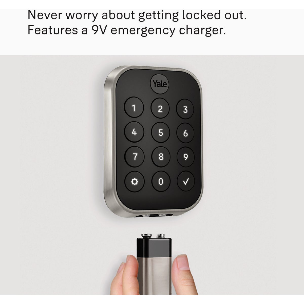Yale Assure Nickel Electronic Lock Keypad Deadbolt with Bluetooth Image 6