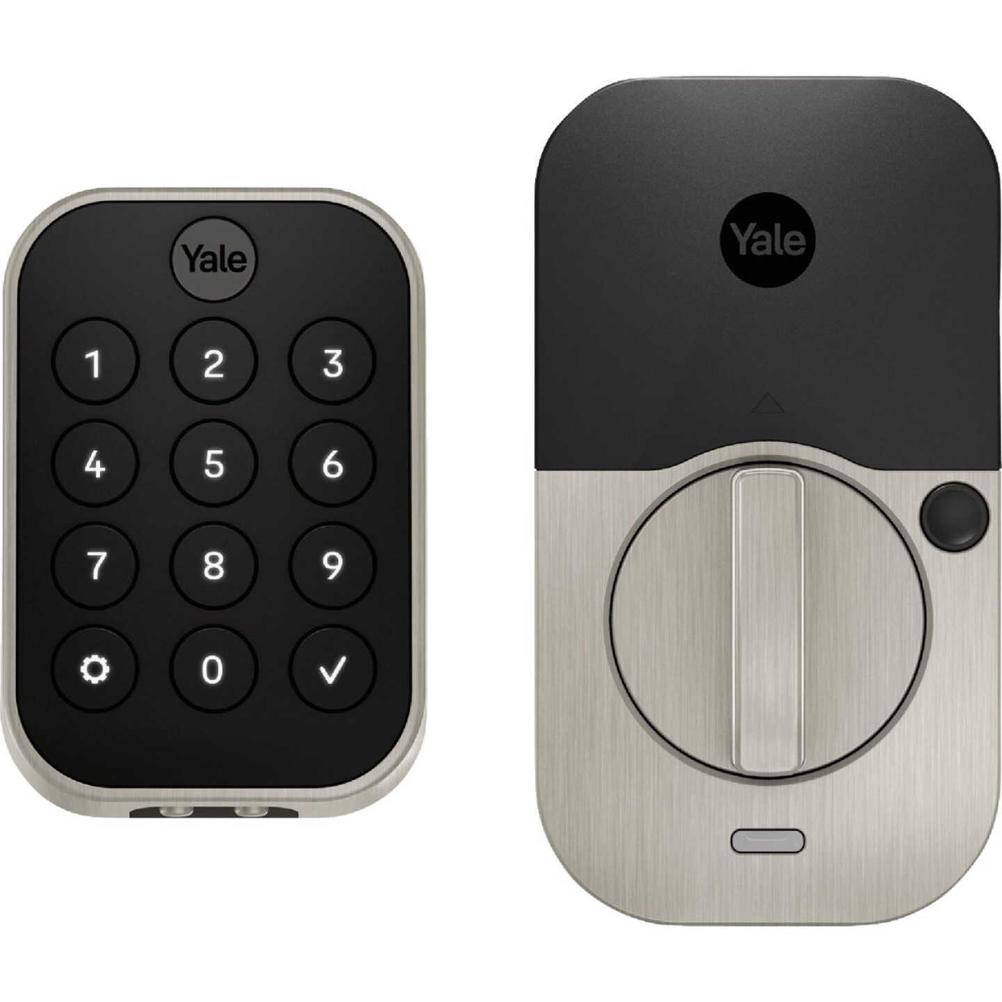 Yale Assure Nickel Electronic Lock Keypad Deadbolt with Bluetooth Image 1