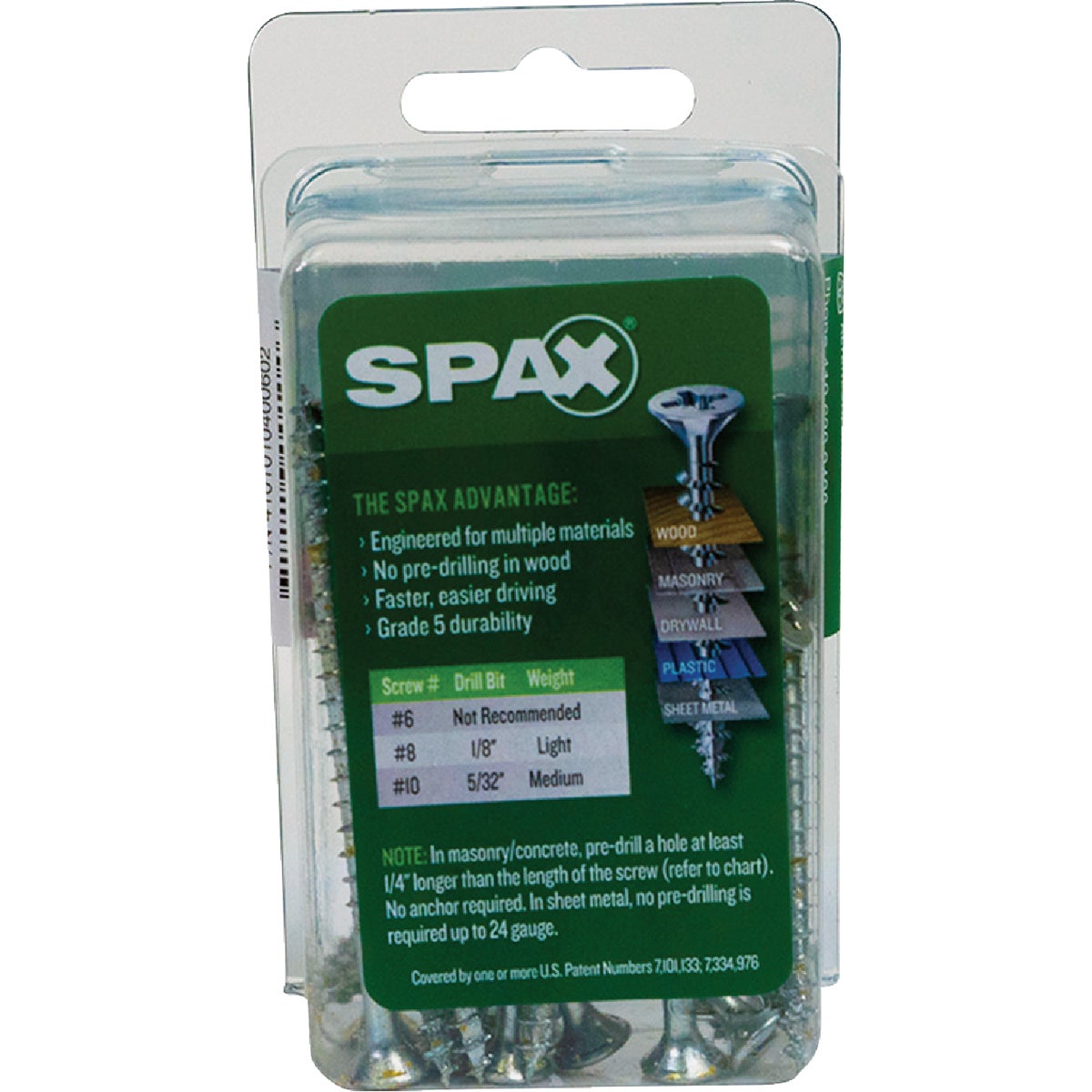 SPAX #8 x 2-1/2 In. Unidrive (Combo Drive) Flat Head Zinc (Interior) Multi-Purpose Construction Screw (12-Count) Image 5