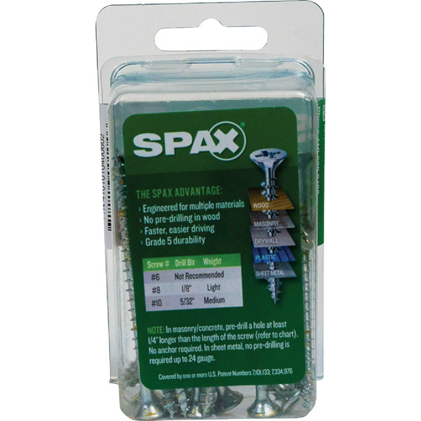 SPAX #8 x 2-1/2 In. Unidrive (Combo Drive) Flat Head Zinc (Interior) Multi-Purpose Construction Screw (12-Count) Image 5