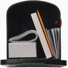 Parsons Medium Black Plastic Post Mount Mailbox Image 2