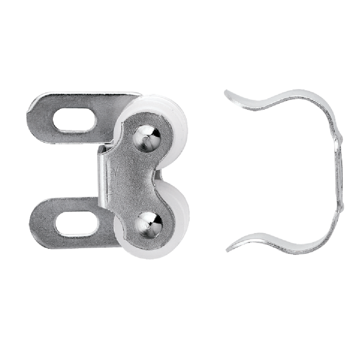 Amerock Nickel Plated Double Roller Catch Image 1