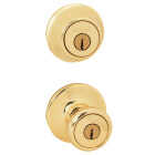 Kwikset Polished Brass Deadbolt and Door Knob Combo Image 4
