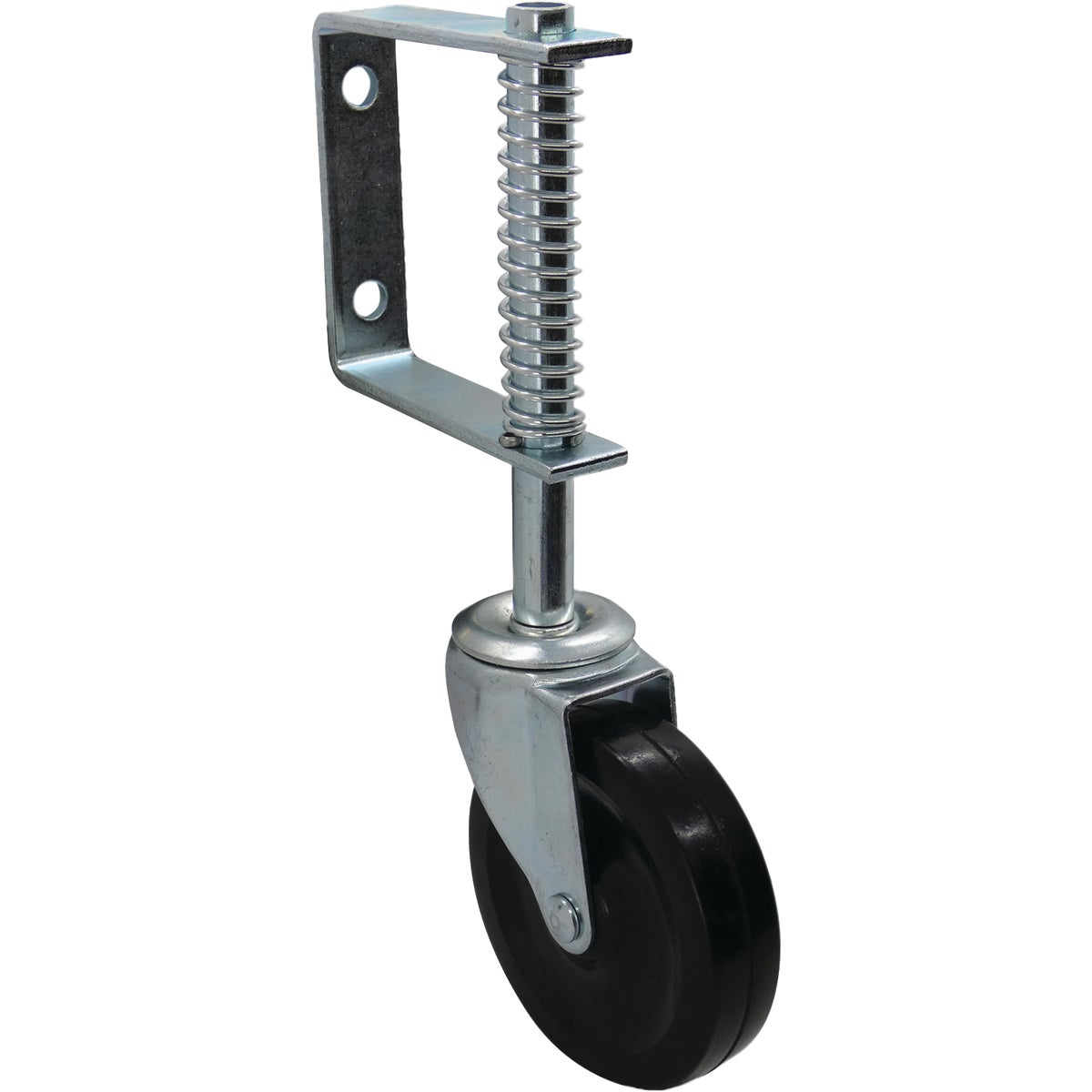 Shepherd Hardware 4 In. Gate Caster with Adjustable Spring Bracket Image 4