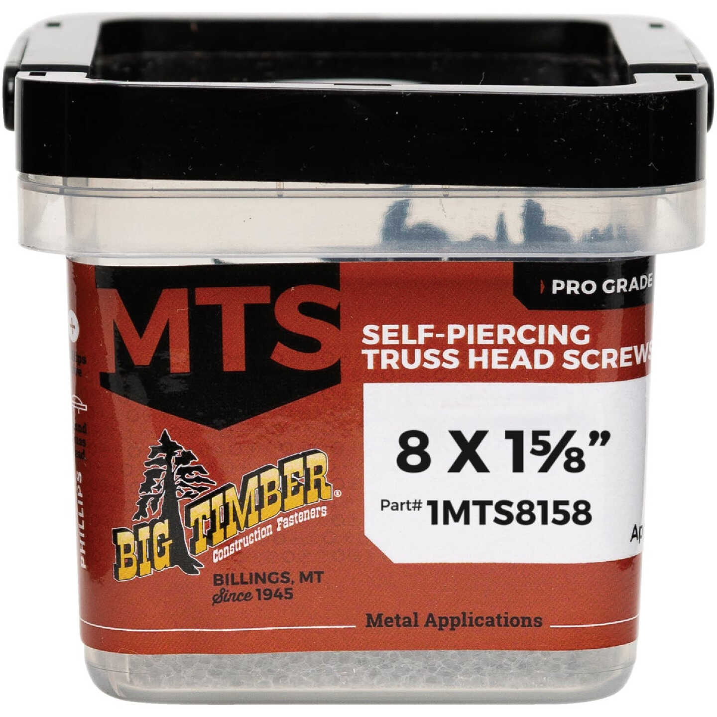 Big Timber #8 x 1-5/8 In. Modified Truss Head Sharp Point Wood Screw (1 Lb.) Image 1