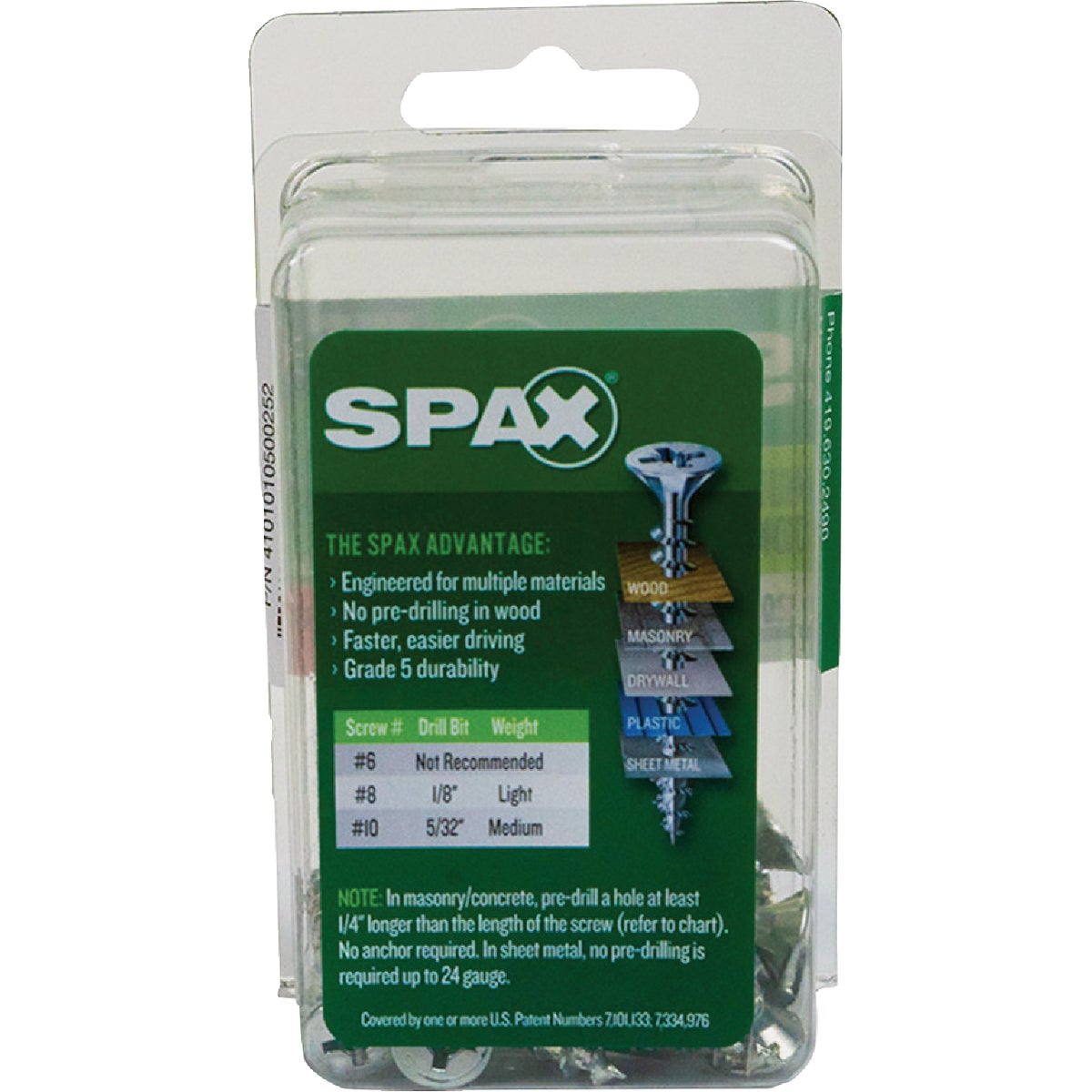 SPAX #10 x 1 In. Unidrive (Combo Drive) Flat Head Zinc (Interior) Multi-Purpose Construction Screw (20-Count) Image 5