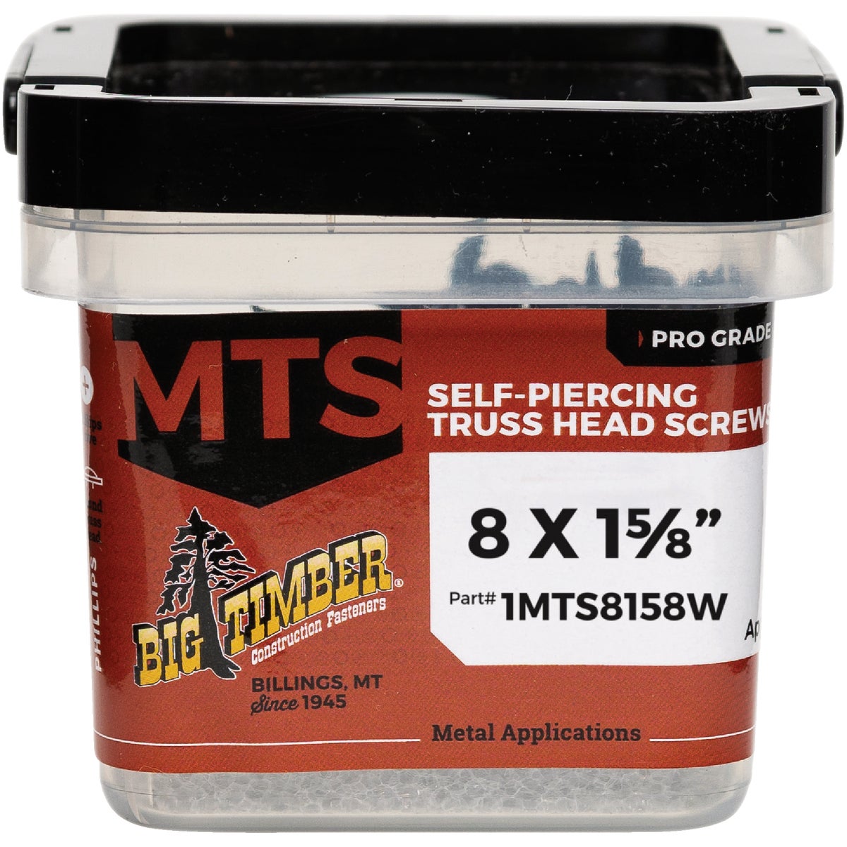 Big Timber #8 x 1-5/8 In. White Modified Truss Head Sharp Point Wood Screw (1 Lb.)
