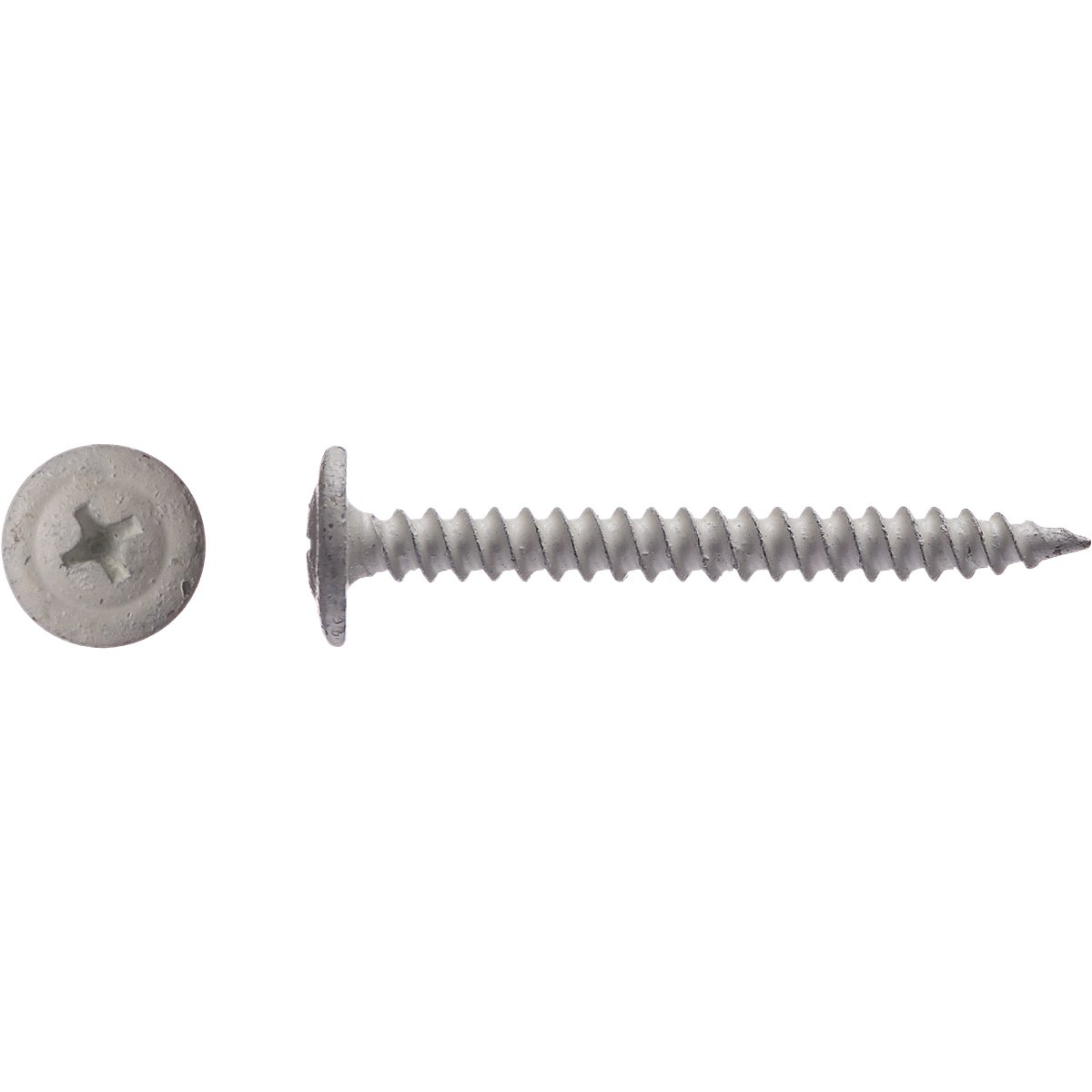 Big Timber #8 x 1-5/8 In. White Modified Truss Head Sharp Point Wood Screw (1 Lb.) Image 2