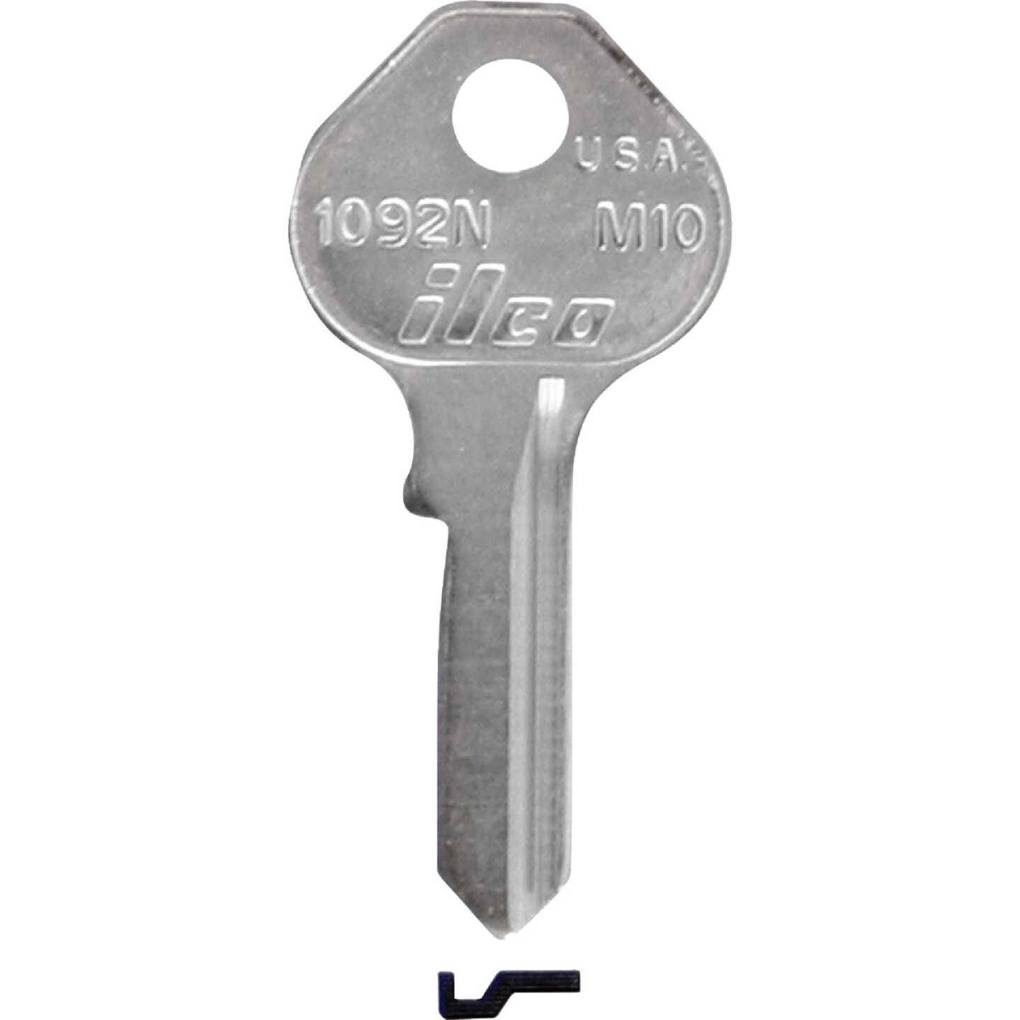 ILCO Master Nickel Plated Padlock Key M10 / 1092N (10-Pack) Image 1