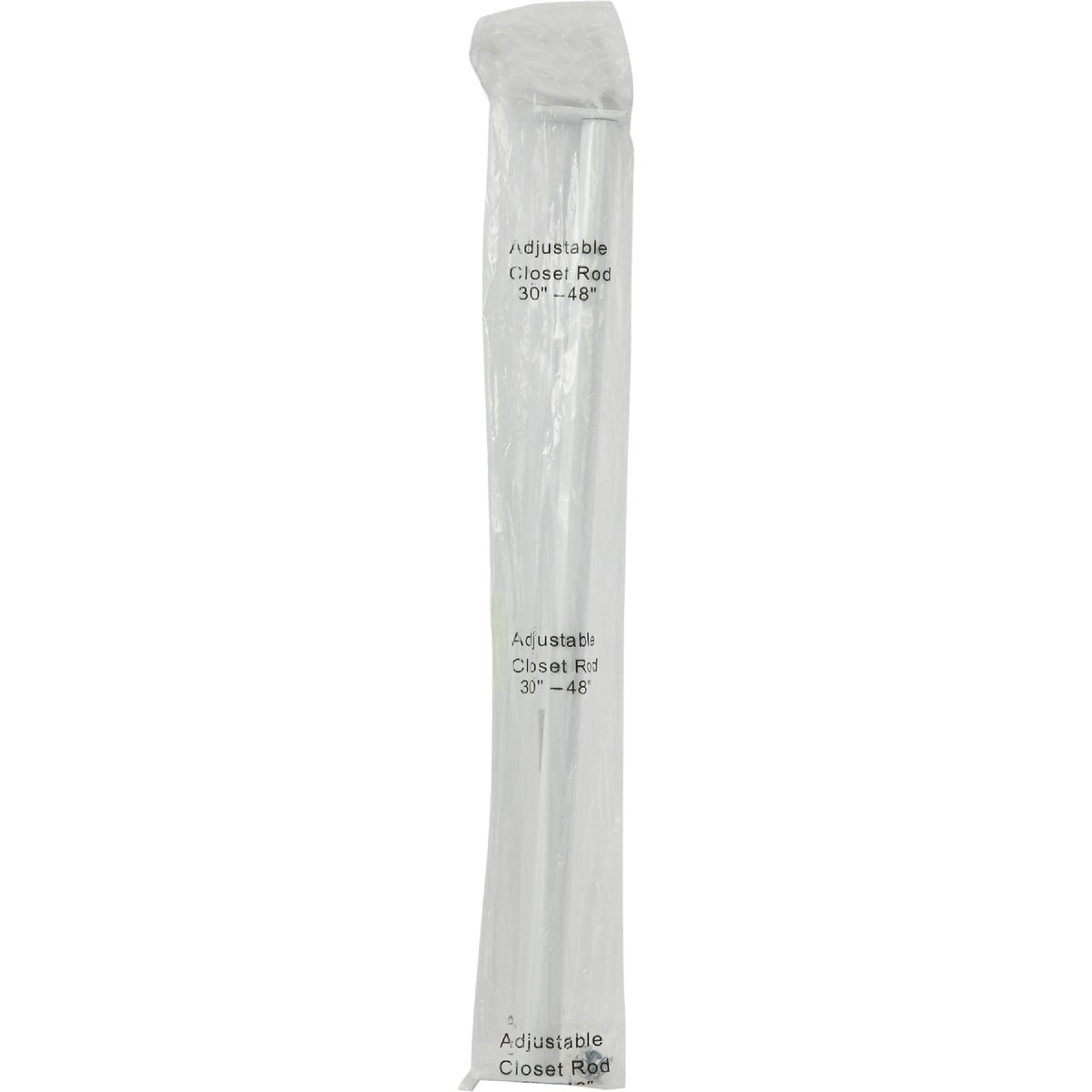 John Sterling Closet-Pro 30 In. to 48 In. x 1 In. Adjustable Closet Rod, White Image 2