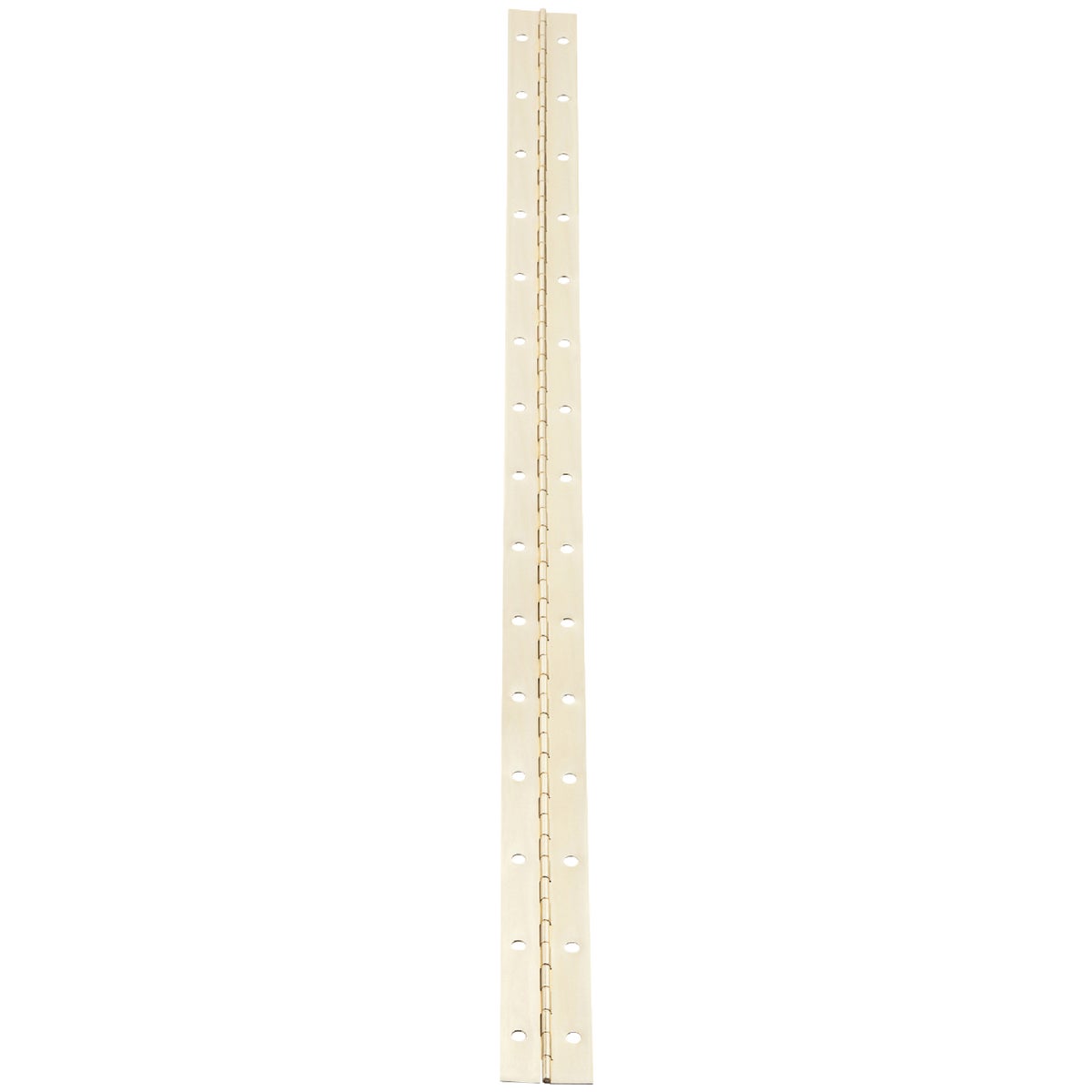 National Hardware Steel 1-1/2 In. x 30 In. Bright Brass Continuous Hinge