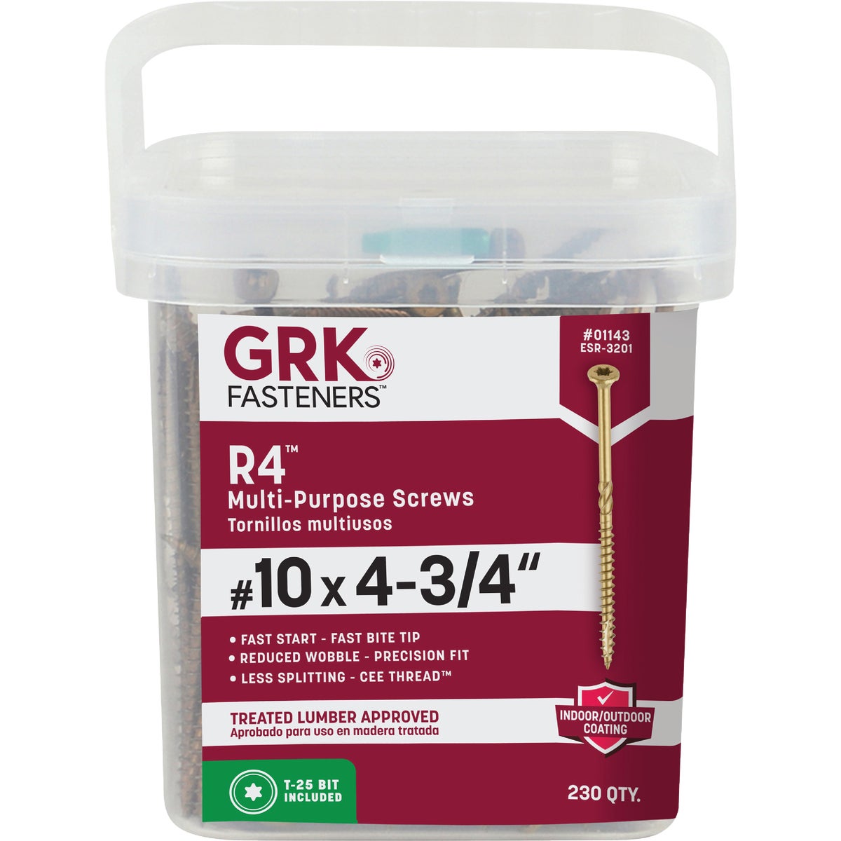 GRK R4 #10 x 4-3/4 In. Star Drive Multi-Purpose Wood Screw (230-Count) Image 7
