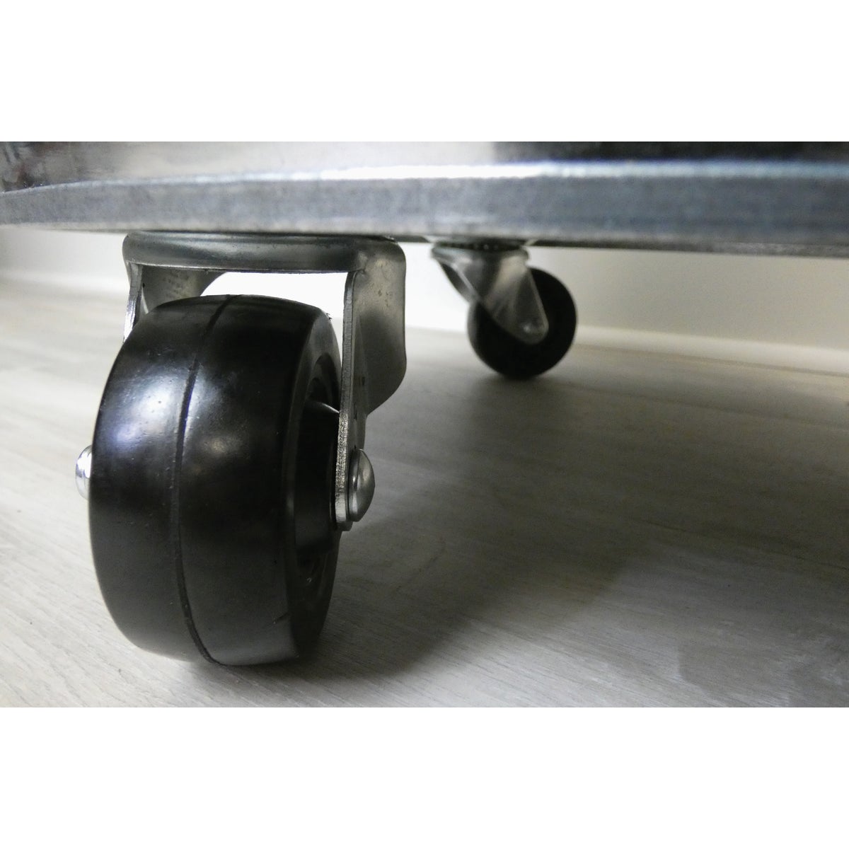 Shepherd Hardware 3 In. General-Duty Soft Rubber Swivel Plate Caster Image 3